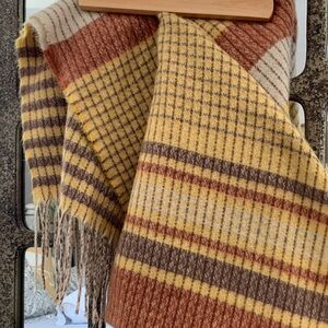 Cozy Plaid Scarf in Warm Tones